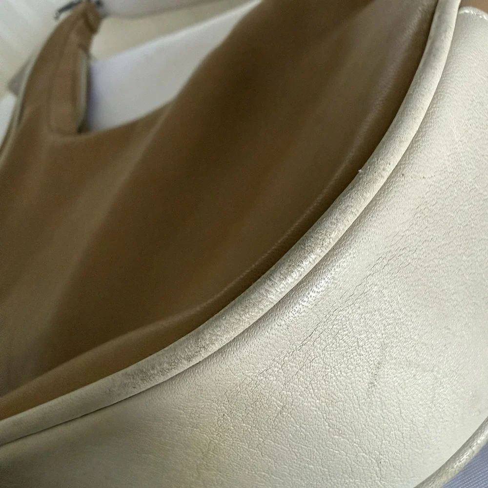 Vintage Coach Ergo Hobo Tan Beige Y2K Slouchy Shoulder Bag Crescent Purse 9591